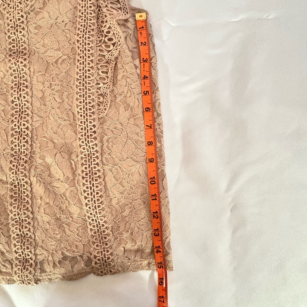 Cable & Gauge Lace Skirt in Tan - Picture 4 of 9